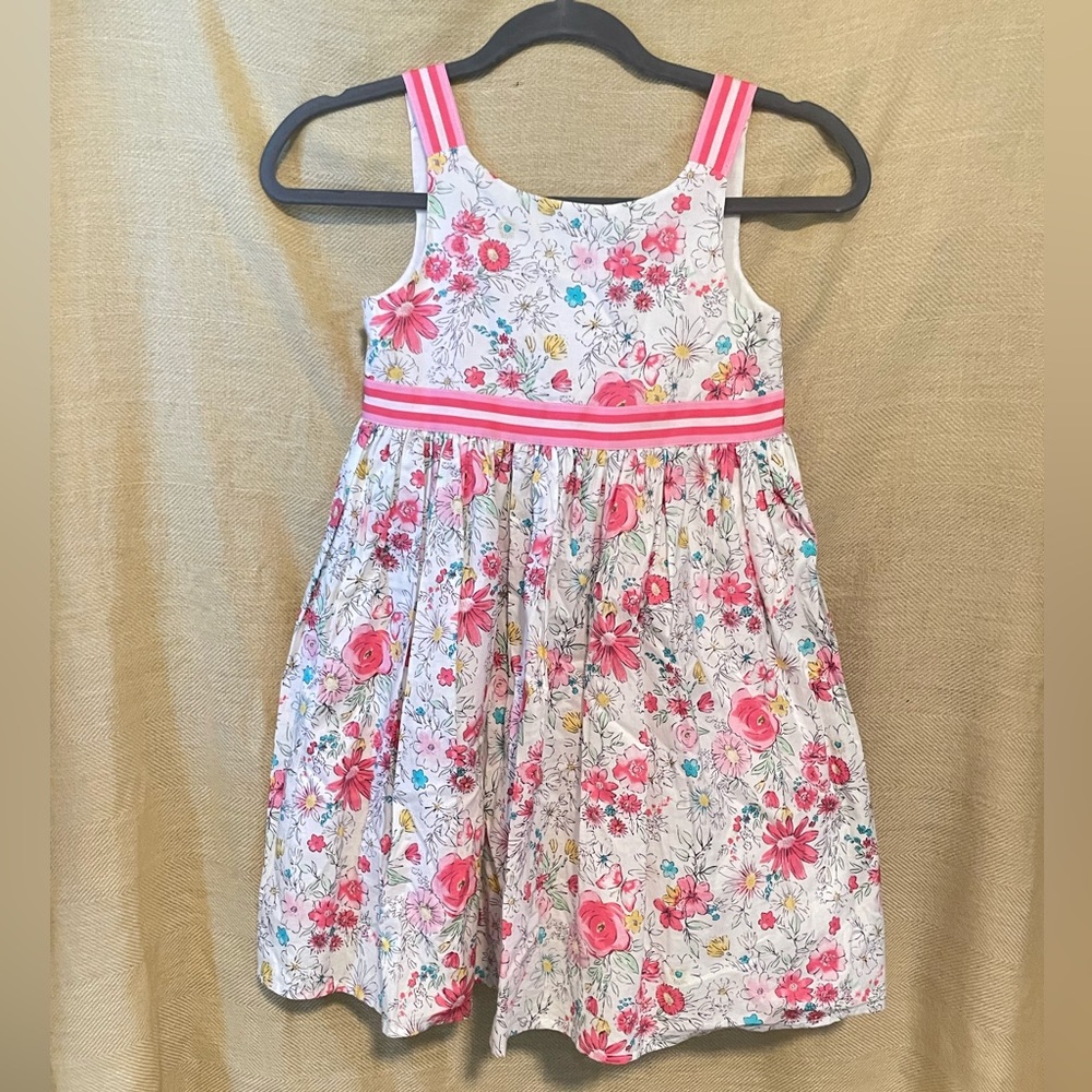 Cynthia Rowley Girls White Floral Dress, Size 7